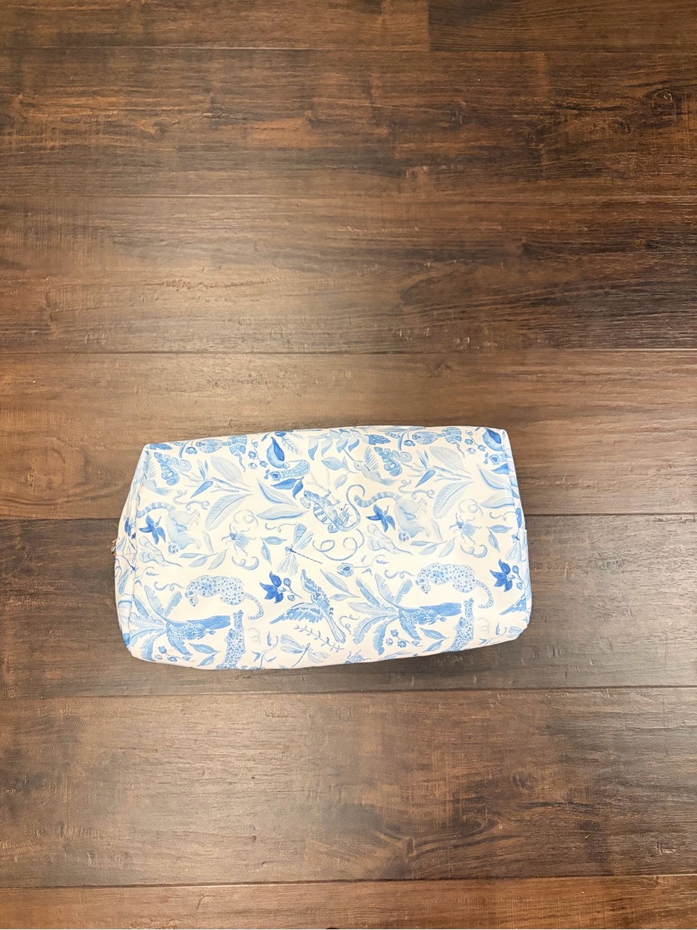 Oh My Mahjong Katherine Cardy Amazon Storage Bag Blue White Tropical Travel Bag - Picture 2 of 7